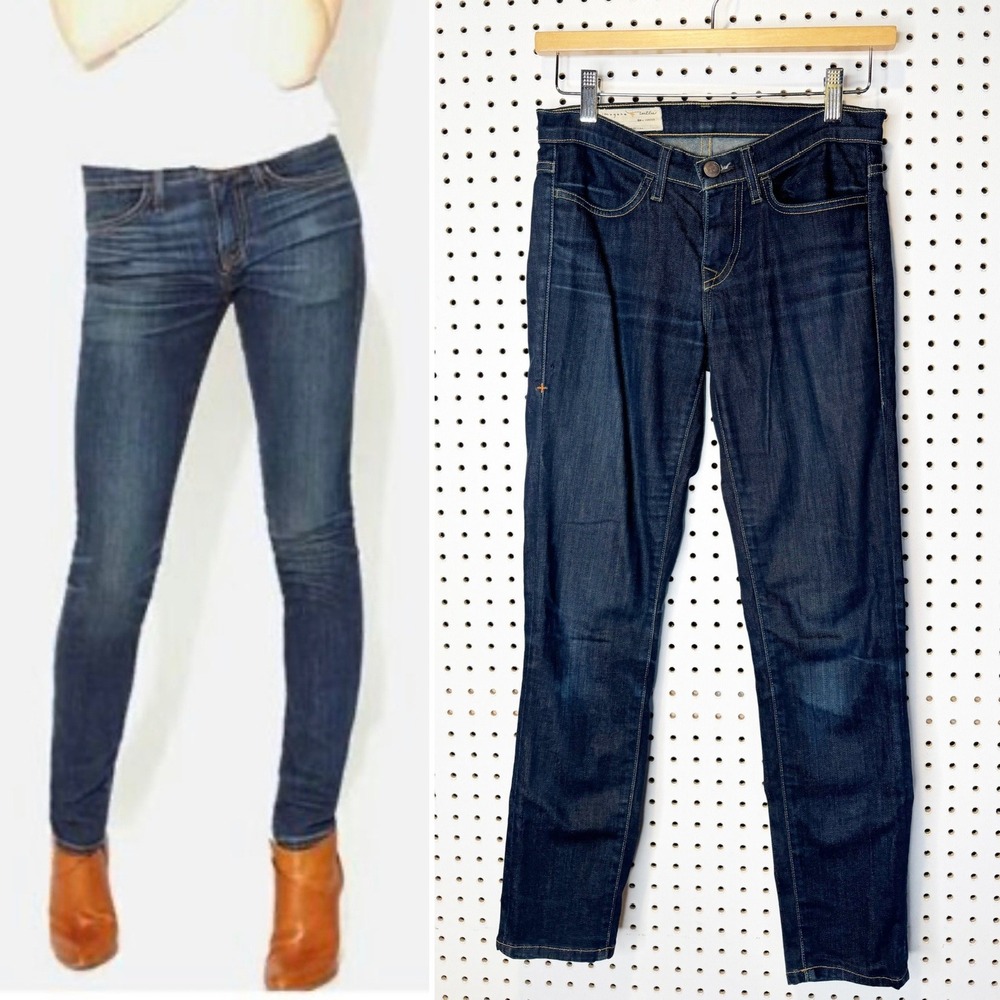 Imogene + Willie | Lucy Dark Wash Y2K Low Rise Skinny Jeans Size 24R Made in USA